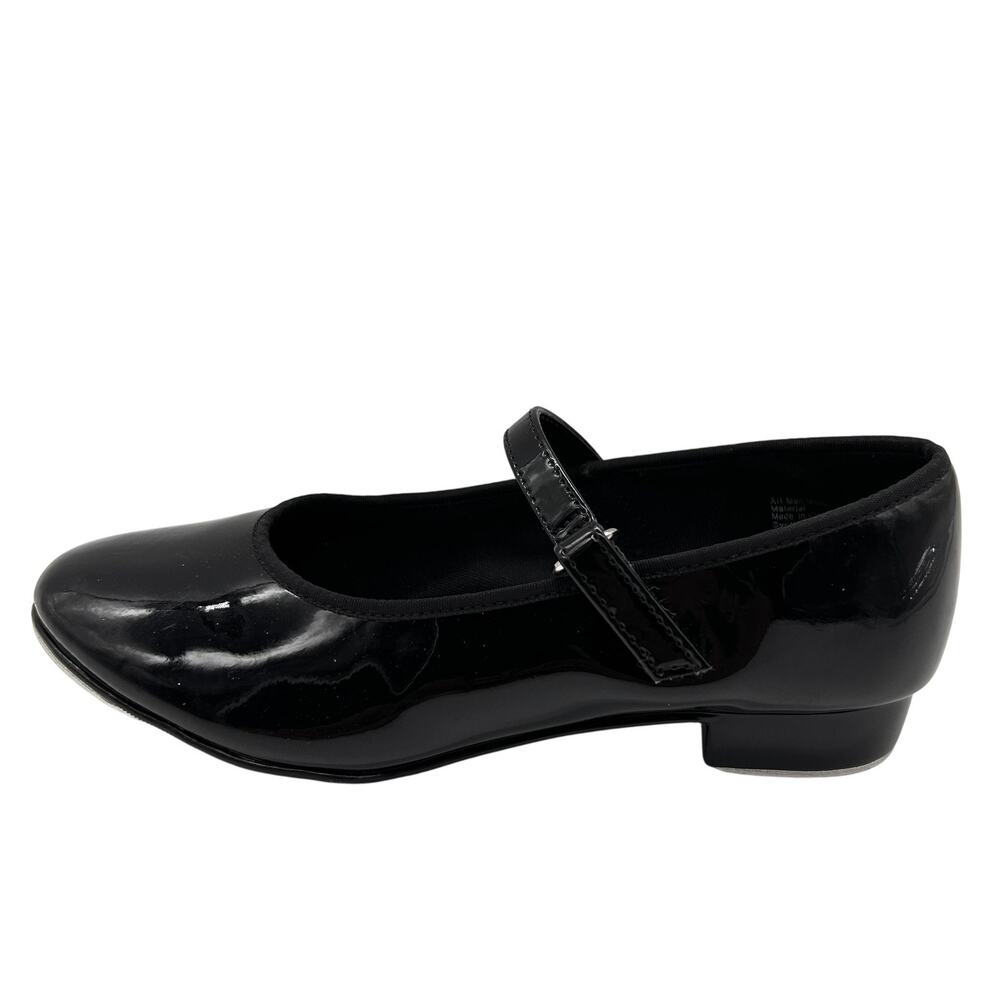 Spotlights Tap Shoes Girls Size 13.5 Black Patent Mary Jane Dance Costume Tapper